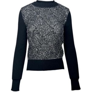 D.Exterior, Dames, Truien, Zwart, Maat: L Wol,