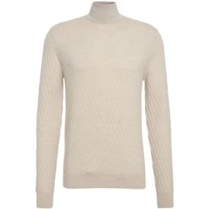 Paolo Pecora, Heren, Truien, Beige, Maat: M