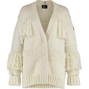 Moncler, Dames, Truien, Beige, Maat: XS Wol,