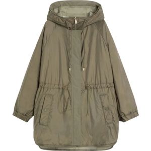 Max Mara, Dames, Mantels, Groen, Maat: 3XS Poliester,