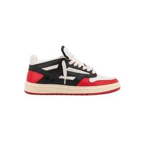 Represent Leren en Suède Vetersneakers , Red , Heren , Maat: 41 EU