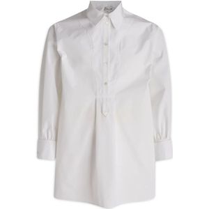 Del Core, Dames, Blouses & Shirts, Wit, Maat: S