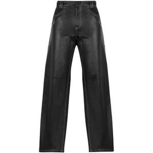 Axel Arigato, Dames, Jeans, Zwart, Maat: S Leer,