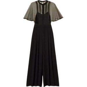 Twinset, Dames, Jumpsuits & Playsuits, Zwart, Maat: XS Viscose,