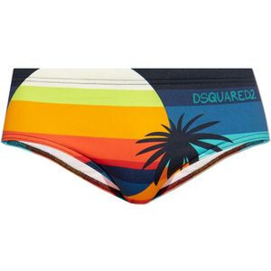 Dsquared2, Heren, Badkleding, Veelkleurig, Maat: L Synthetisch,