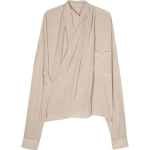 Quira, Dames, Blouses & Shirts, Beige, Maat: L Zijde,