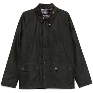 Barbour, Heren, Jassen, Grijs, Maat: L Katoen,