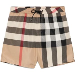Burberry - Archive Beige - Badmode - Heren - Elastische Strandkleding met Trekkoord in de Taille