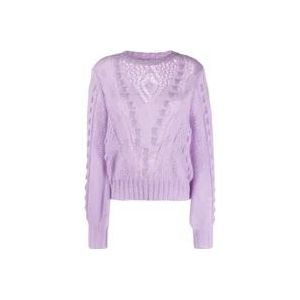 Twinset Sweatshirts , Purple , Dames , Maat: XS