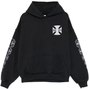 Rhude, Heren, Sweatshirts & Hoodies, Zwart, Maat: XL