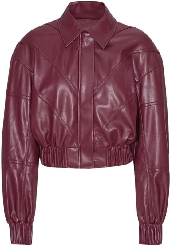 Rotate - Bomberjack - Bordeauxrood - Casual - Gerecycled Polyester - Duurzaam