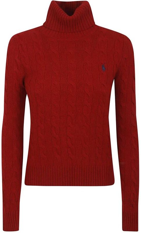 Gebreide pullover met labelstitching