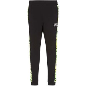 Emporio Armani Ea7, Heren, Broeken, Zwart, Maat: S Katoen,