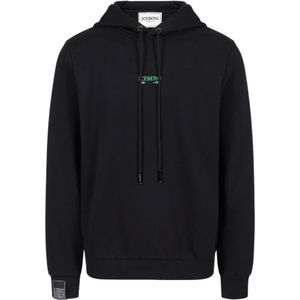 Iceberg, Heren, Sweatshirts & Hoodies, Zwart, Maat: S Katoen,