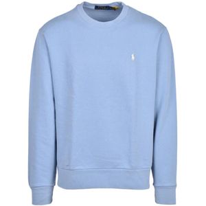 Polo Ralph Lauren, Heren, Sweatshirts & Hoodies, Blauw, Maat: L Katoen,