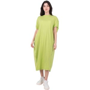 Roberto Collina, Dames, Jurken, Groen, Maat: XS