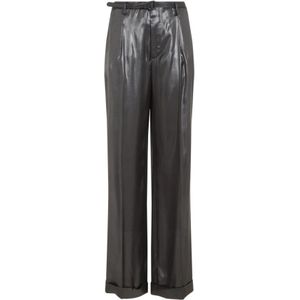 Ralph Lauren, Dames, Broeken, Grijs, Maat: XS Poliester,