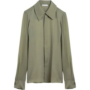 Ami Paris, Dames, Blouses & Shirts, Groen, Maat: S