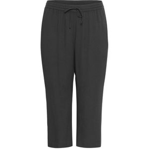 Kaffe Curve, Dames, Broeken, Zwart, Maat: XL Linnen,