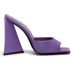 The Attico, Dames, Schoenen, Paars, Maat: 35 EU Satijn,