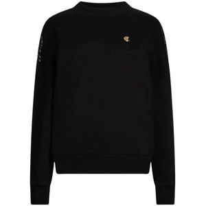 Just Cavalli, Dames, Sweatshirts & Hoodies, Zwart, Maat: L Katoen,