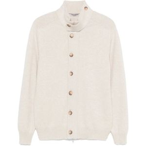 La Fileria, Heren, Truien, Beige, Maat: XL Wol,