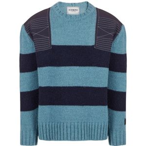 Iceberg, Heren, Truien, Blauw, Maat: M Wol,