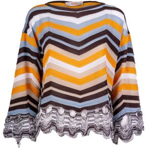 Jucca, Dames, Truien, Veelkleurig, Maat: S Katoen,