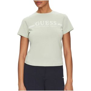 Guess, Dames, Tops, Groen, Maat: M Katoen,