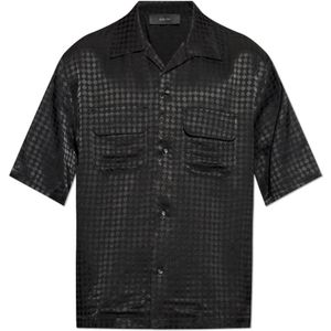 Amiri, Heren, Overhemden, Zwart, Maat: S Viscose,