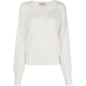 Twinset Trui , White , Dames , Maat: S