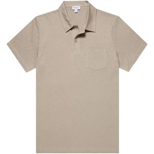 Sunspel, Heren, Tops, Beige, Maat: L Katoen,