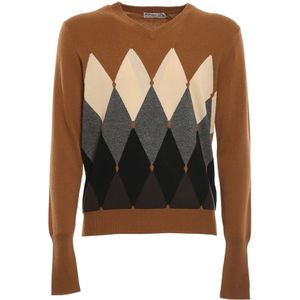 Ballantyne, Heren, Truien, Bruin, Maat: 2XL Kasjmier,