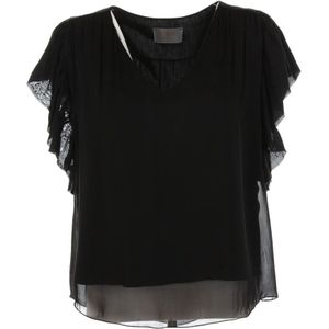 Kaos, Dames, Blouses & Shirts, Zwart, Maat: S