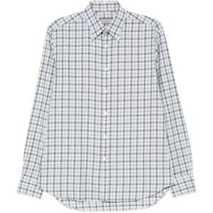 Canali, Heren, Overhemden, Grijs, Maat: 3XL Katoen,