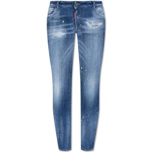 Dsquared2, Dames, Jeans, Blauw, Maat: 2XS Denim,