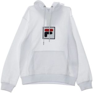 Fila, Heren, Sweatshirts & Hoodies, Wit, Maat: XL Katoen,