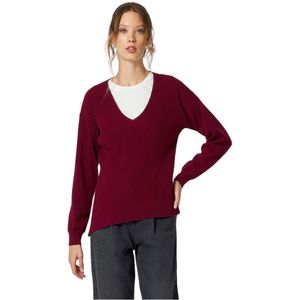 Manila Grace, Dames, Truien, Rood, Maat: L Wol,