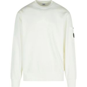 C.p. Company, Heren, Sweatshirts & Hoodies, Wit, Maat: S Katoen,