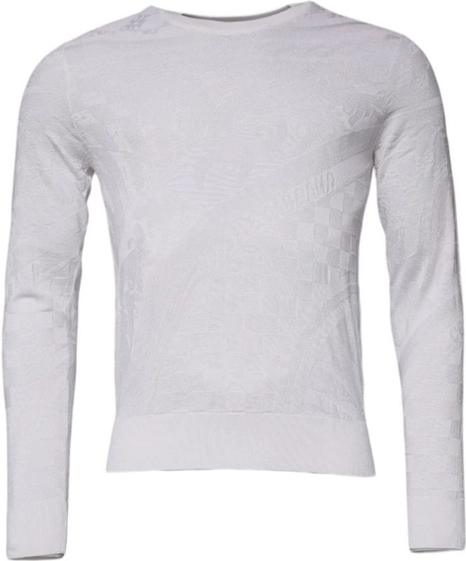 Dolce & Gabbana, Heren, Truien, Wit, Maat: S Zijde,