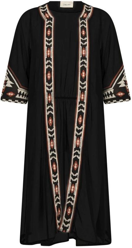 Cream, Dames, Blouses & Shirts, Zwart, Maat: ONE Size Poliester,