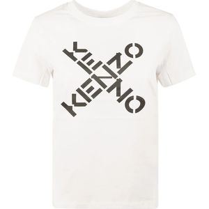 Kenzo, Dames, Tops, Wit, Maat: XS Katoen,