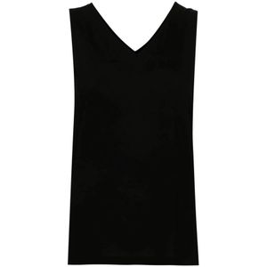 Fabiana Filippi, Dames, Tops, Zwart, Maat: L Viscose,