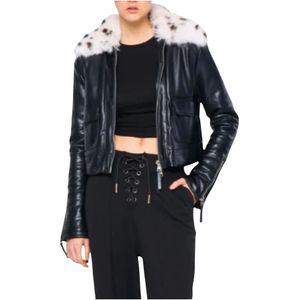 Silvian Heach, Dames, Jassen, Zwart, Maat: M Poliester,