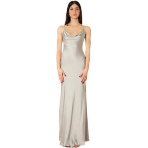 Actualee, Dames, Jurken, Grijs, Maat: M Spandex,