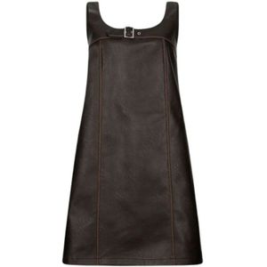 Liu Jo, Dames, Jurken, Bruin, Maat: XS Poliester,