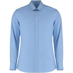 Valentino Garavani, Heren, Overhemden, Blauw, Maat: L Katoen,