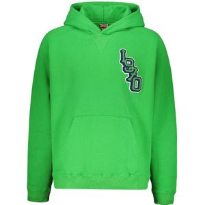 Kenzo, Heren, Sweatshirts & Hoodies, Groen, Maat: S Katoen,
