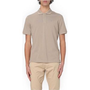 Emporio Armani, Heren, Tops, Beige, Maat: L Katoen,