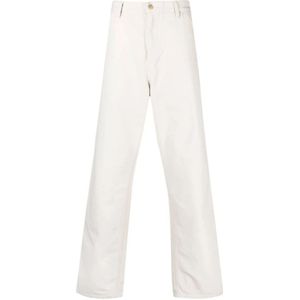 Carhartt Wip, Heren, Broeken, Beige, Maat: W29 Katoen,